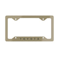 Toyota Metal License Plate Frame Tan  — Car Accessories