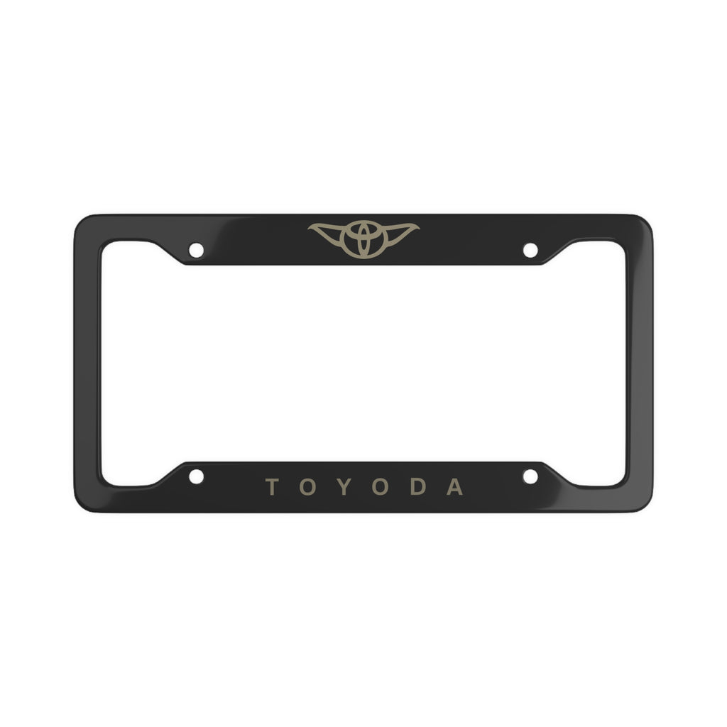 Toyoda License Plate Frame — Slim Metal Car Tag Holder