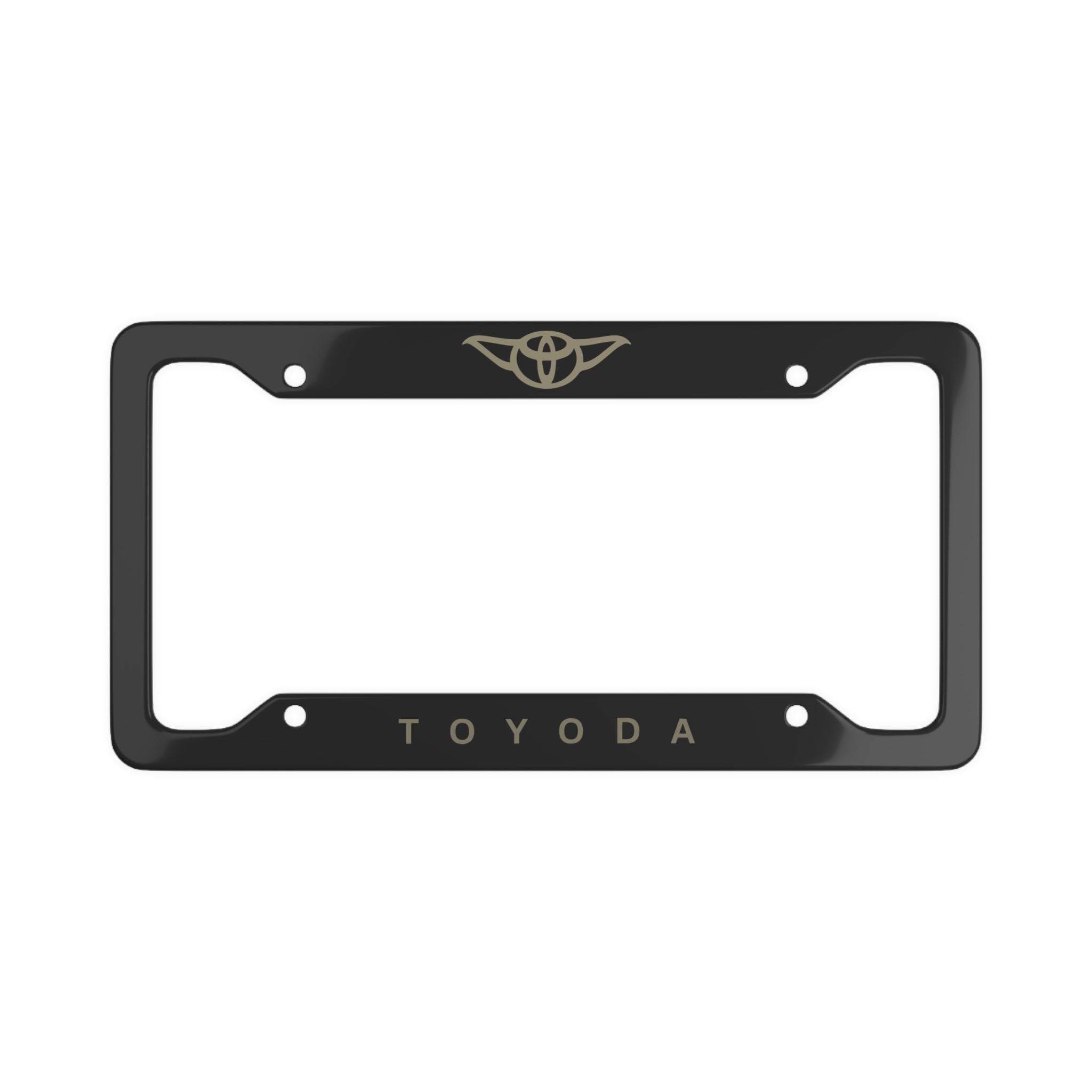 Toyoda License Plate Frame — Slim Metal Car Tag Holder